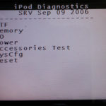 iPod Diagnostics Manual Test / SysCfg